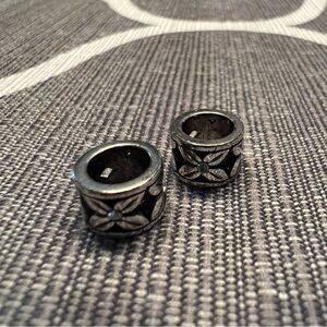 Brighton Mini Flower Silver Spacer Beads for Charm Bracelet Retired